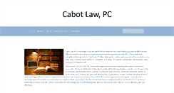 Desktop Screenshot of cabotlawpc.com