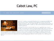 Tablet Screenshot of cabotlawpc.com